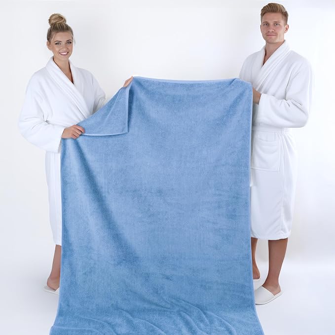 American Soft Linen 100% Cotton 600 GSM Turkish 40x80 Oversized Bath Towel Sheet - Image 5