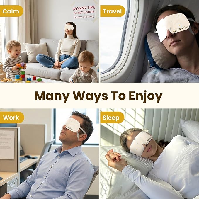 Eye Serenity Steam Eye Mask, Heated Eye Mask, Self Heating Warm Compress - Image 7