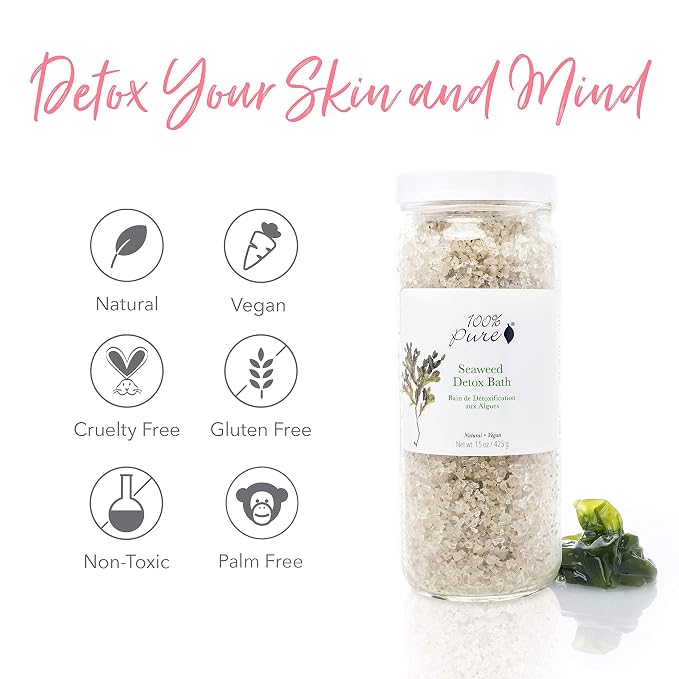100% PURE Seaweed Detox Bath Soak, Bath Salts - Image 7
