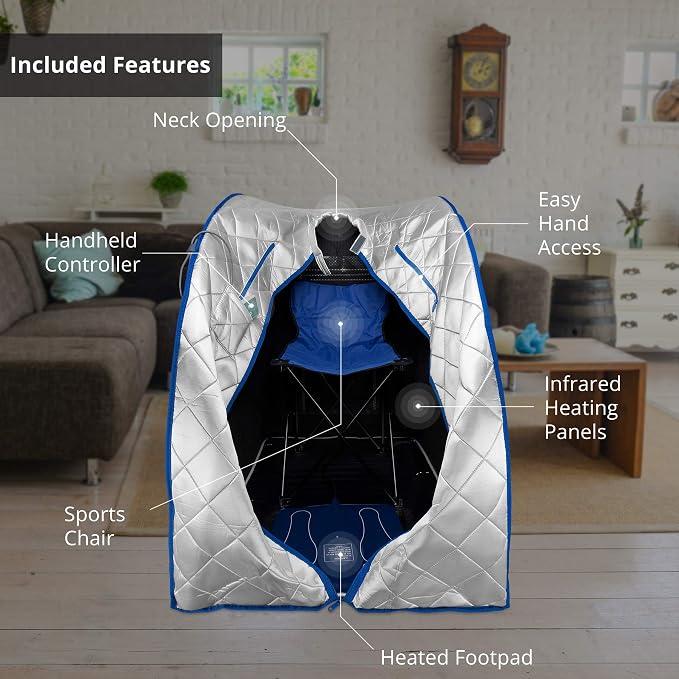 Durasage Infrared IR Far Portable Indoor Personal Spa Sauna - Image 3