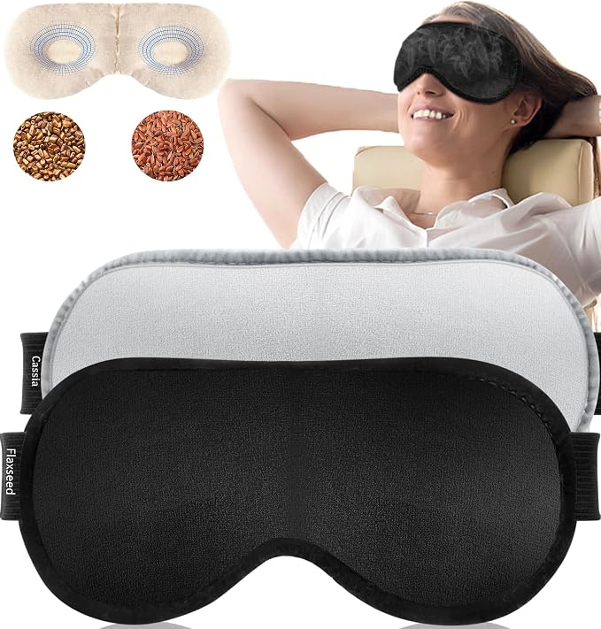 Heated Eye Mask, Moist Warm Compress Microwave by TOPOINT