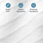 Welhome James 100% Cotton Textured Stripe Towels - Image 4