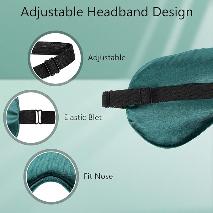 BBTO 8 Pcs Sleep Mask, Silk Eye Mask - Image 6