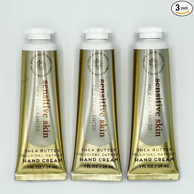 Sensitive Skin Milk Fragranced Bath & Body Hand Cream 3-Piece Bundle | Set of by Unknown