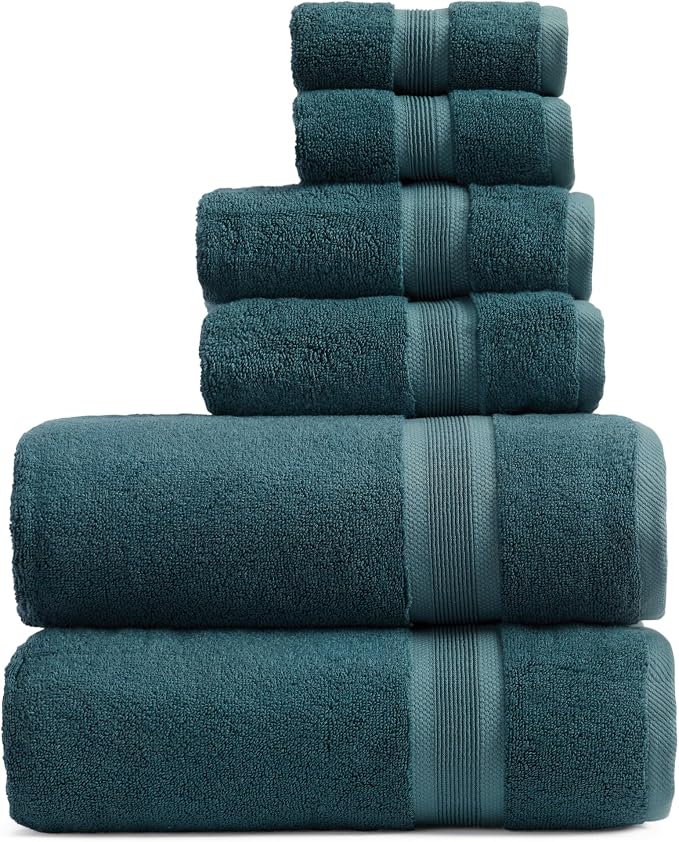 Springtree Home Luxury Viscose from Bamboo Bath Towel Set 6 Piece Set | 35% by SpringtreeHome