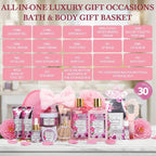 27 Pcs Spa Day Gifts Basket for Women, Camellia & magnolia Bath and Body Gift - Image 2