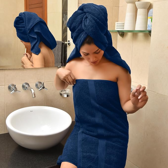 HERCULEAN Premium Bath Towels 24 x 48 Pack of 6 | Quick Dry and Highly - Image 4