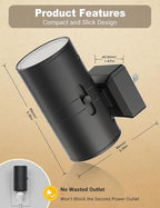 Amber Night Lights Plug into Wall, Dimmable Night Light Plug in, Modern Night - Image 6