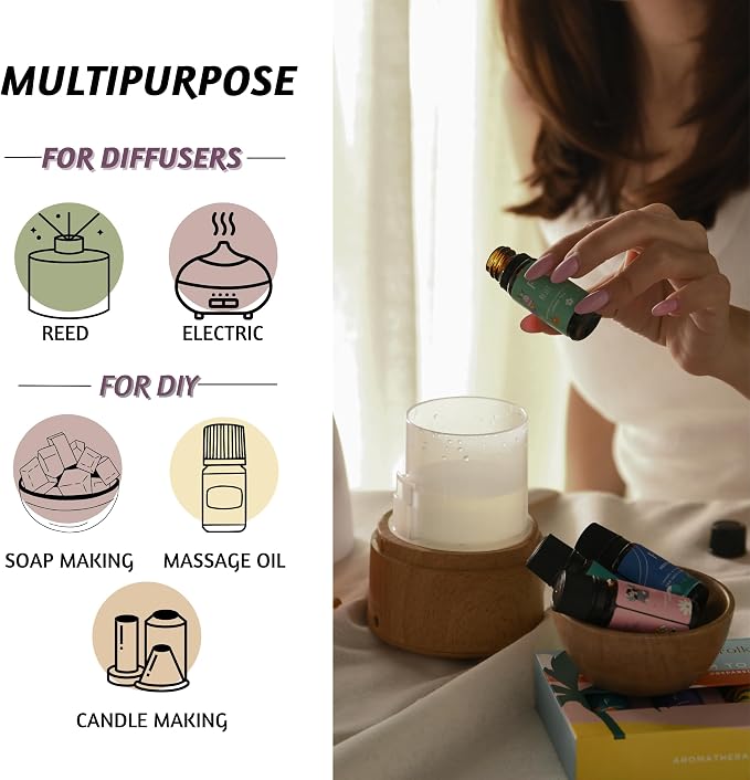 Folkulture Floral Essential Oils Set | 6 Fragrance Oils Set - Image 8