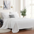 Sweet Home Collection 100% Fine Cotton Blanket Luxurious Weave Stylish Design by SweetHomeCollection