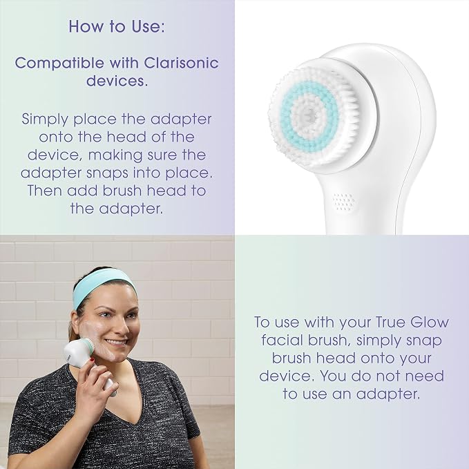 True Glow by Conair Facial Cleansing Brush Replacement Heads - Image 4