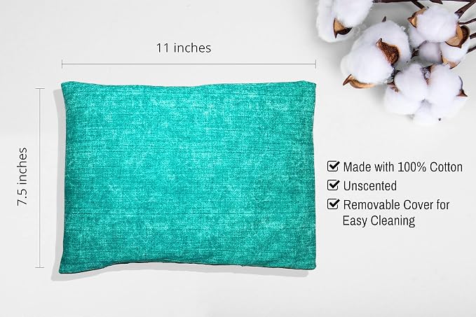Microwavable Corn Filled Heating Pad and Cold Pack/Washable 100% Cotton Cover - Image 2