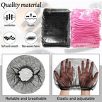Geyoga 200 Pcs Disposable Nonwoven Bouffant Caps 21 Inch Hair Net Elastic Cap - Image 2