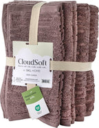 SKL Home CloudSoft 100% Cotton Luxury 6-Piece Towel Set, 600 GSM, Ultra Plush & - Image 3