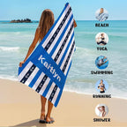 JML Custom Beach Towel with Name, Personalized Microfiber Beach Towel with Name - Image 6