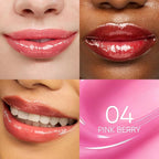 SKINTIFIC Peptide Brightening Lip Serum, Hydrating & Plumping Tinted Lip Gloss - Image 2