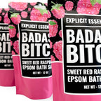 Explicit Essentials Bath Salts for Women, 12oz Raspberry Epsom Salts - Image 6