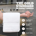 White Classic Wealuxe Cotton Hand Towels - Image 2