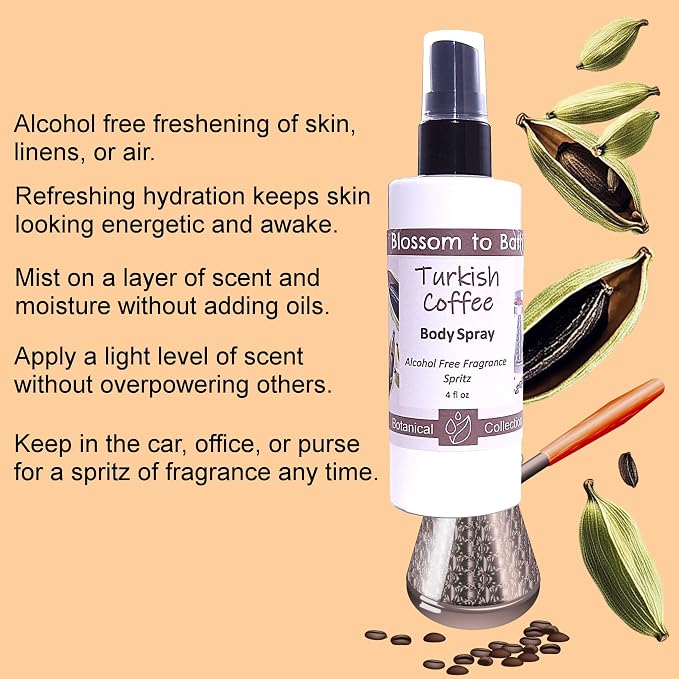Blossom to Bath Turkish Coffee Body Spray - Image 3