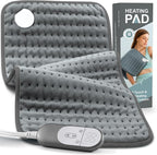 Heating Pad for Pain Relief – 12"x24" Moist/Dry Heat for Back, and Cramps by VALGELUIK