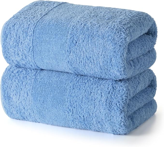 REDKISS Towels 2 Pack Luxury Extra Large Bath Towels Set 30 x 58 Inches – 100% by REDKISSOnline