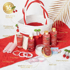Spa Gifts for Women, Cherry & Berry Spa Gift Set for Teenage Tote Bag, Shower - Image 2