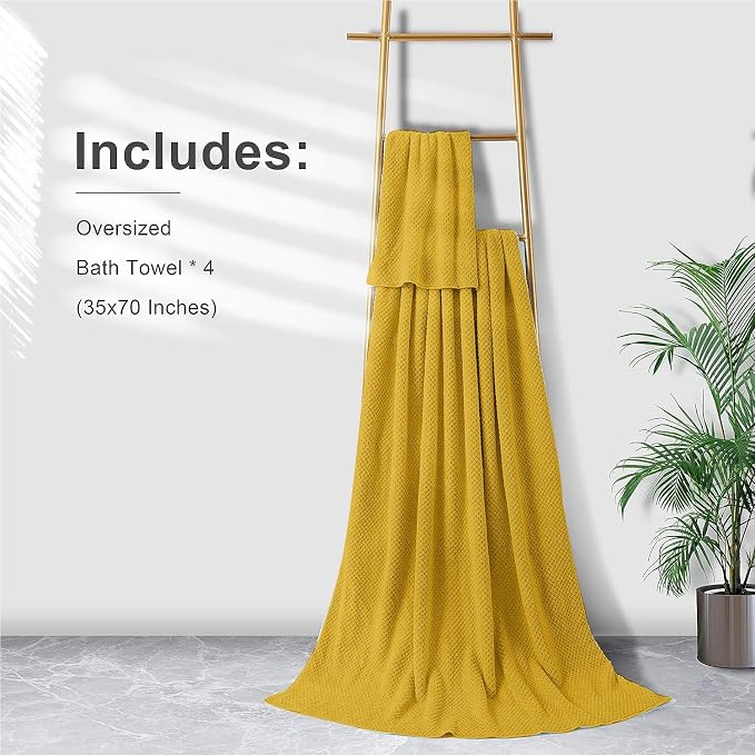 Smuge Extra Large Bath Towel Sheet Set 35x70 Inches - Image 6