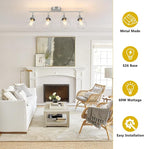 Baocuz 4-Light Kitchen Lighting Fixtures, Adjustable Multi-Directional Brushed - Image 4