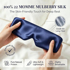 Silk Sleep Mask for Side Sleepers, 100% 22 Momme Mulberry Silk, Full Coverage - Image 4