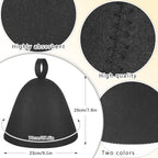 JaGely Sauna Hat for Men Women Sauna Hat Vaporarium Cap Russian Banya Cap for - Image 2