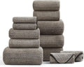 Ultra Soft Bath Towel Set, 12 Piece Family Bathroom Towels Set by BEDDING