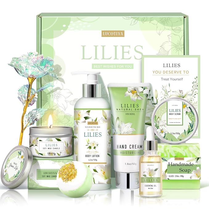 Gifts for Women, Birthday Gifts for Women, Lilies Self Care Set, Christmas by LUCOTIYA