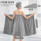 Bath Wrap Towels for Women – Adjustable Spa Shower Wrap - Image 2