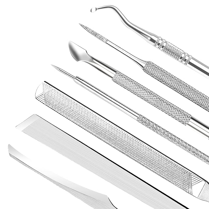 ZIZZON 7 Pcs Ingrown Toenail File and Lifters Set, Stainless Steel Ingrown - Image 3