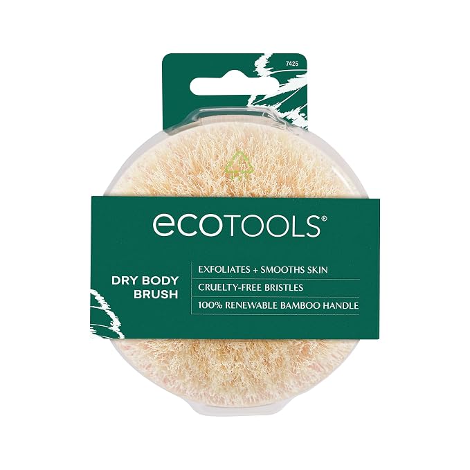 EcoTools Dry Body Brush, Cruelty-Free Bristles Exfoliate & Smooth Skin by EcoTools