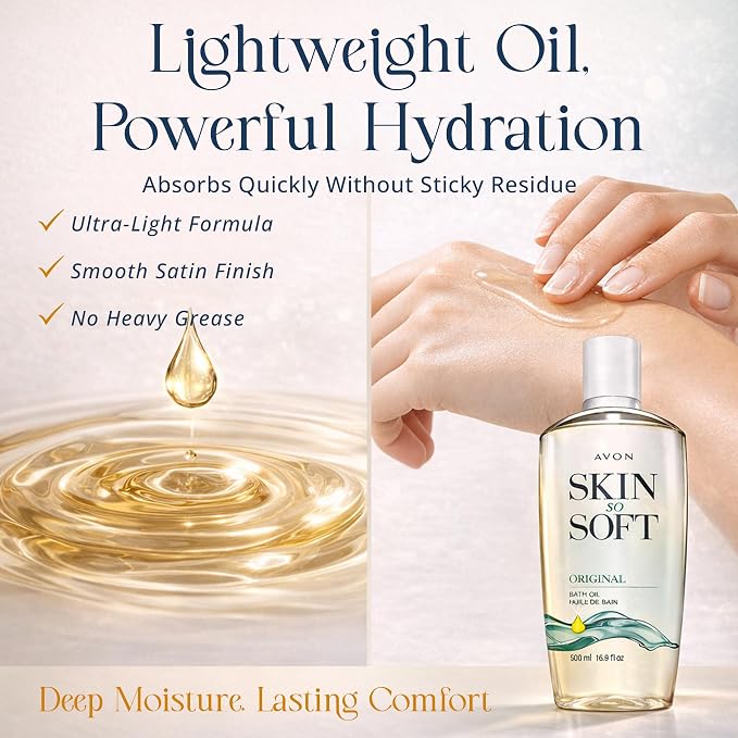 AVON Skin So Soft Original Bath Oil - Image 4