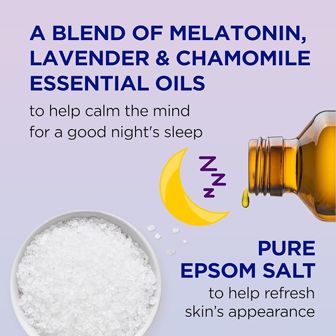 Dr Teal's Foaming Bath with Pure Epsom Salt, Sleep Blend with Melatonin - Image 2