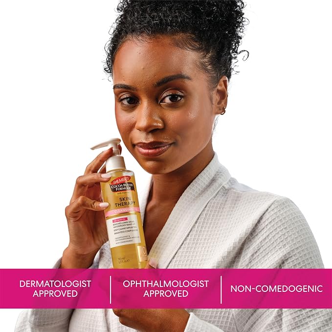 Palmer's Cocoa Butter Formula Skin Therapy Cleansing Oil, Gentle Makeup Remover - Image 6