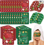 Bonuci 60 Pcs Christmas Steam Eye Masks Bulk by Bonuci