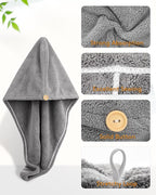 YFONG 3 Pack Hair Drying Towels, Hair Towel - Image 3