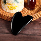rosenice Gua Sha Facial Tools Black Guasha Tool Gua Sha Jade Stone - Image 9