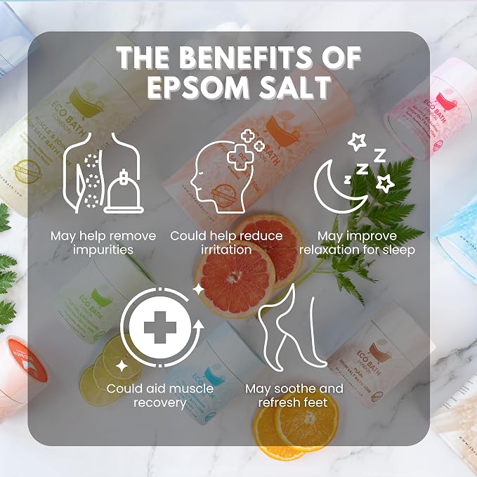 Eco Bath London Plain Unscented Epsom Salt Bath Soak - Image 4