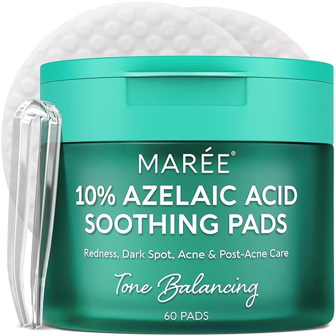 MAREE Azelaic Acid Acne Clearing Pads – Exfoliating Pads by MAREE