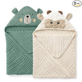Blissful Diary Muslin Baby Hooded Towel 2 Pack, Soft & Absorbent Bath Towel by ForEveryBabysBetterLife