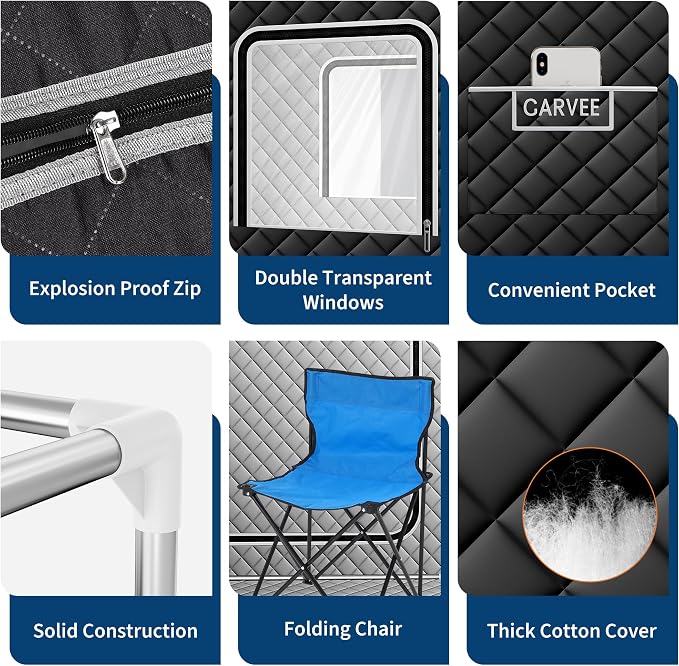 Garvee Sauna Box, Portable Steam Sauna Tent - Image 6