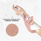 4 Pairs Exfoliating Gloves, 100% Nylon, Dual Texture Body Scrub - Image 3