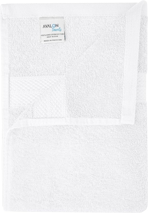 Avalon Towels Bath Towels for Bathroom 100% Cotton White Bathroom Towels Pack - Image 6