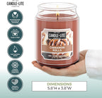 Candle-lite Fall Scented Candles, Cinnamon Rolls, 18 oz Jar, Proudly Poured in - Image 4