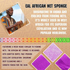 5 Pieces African Net Sponge – Deep Cleansing & Exfoliating Mesh - Image 3