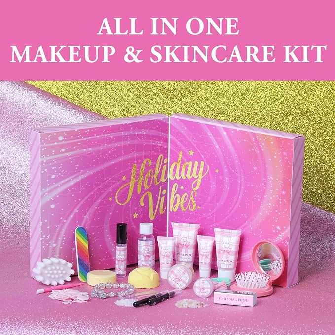 24 Day Beauty Care Advent Calendar, Makeup & Cosmetic Surprises, Birthday Gifts - Image 5